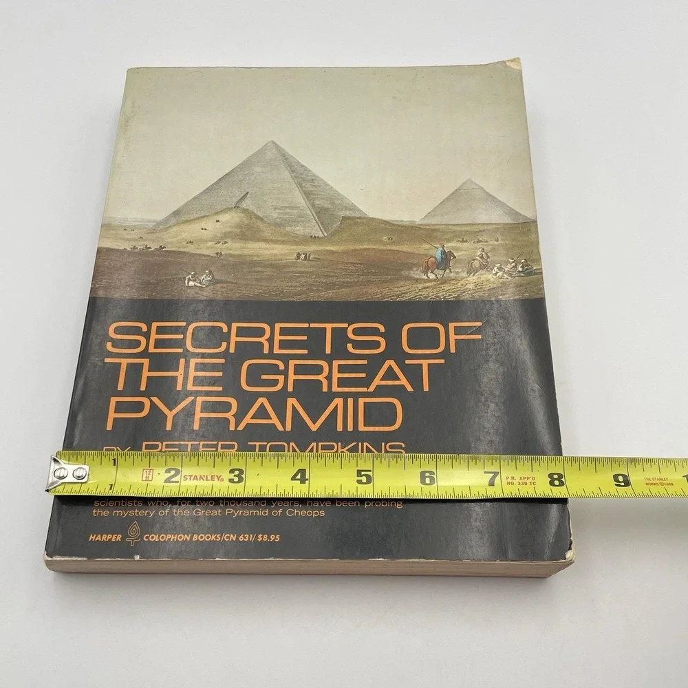 Secrets of the Great Pyramid Peter Tompkins 1978 1st‎ Colophon PB Edition